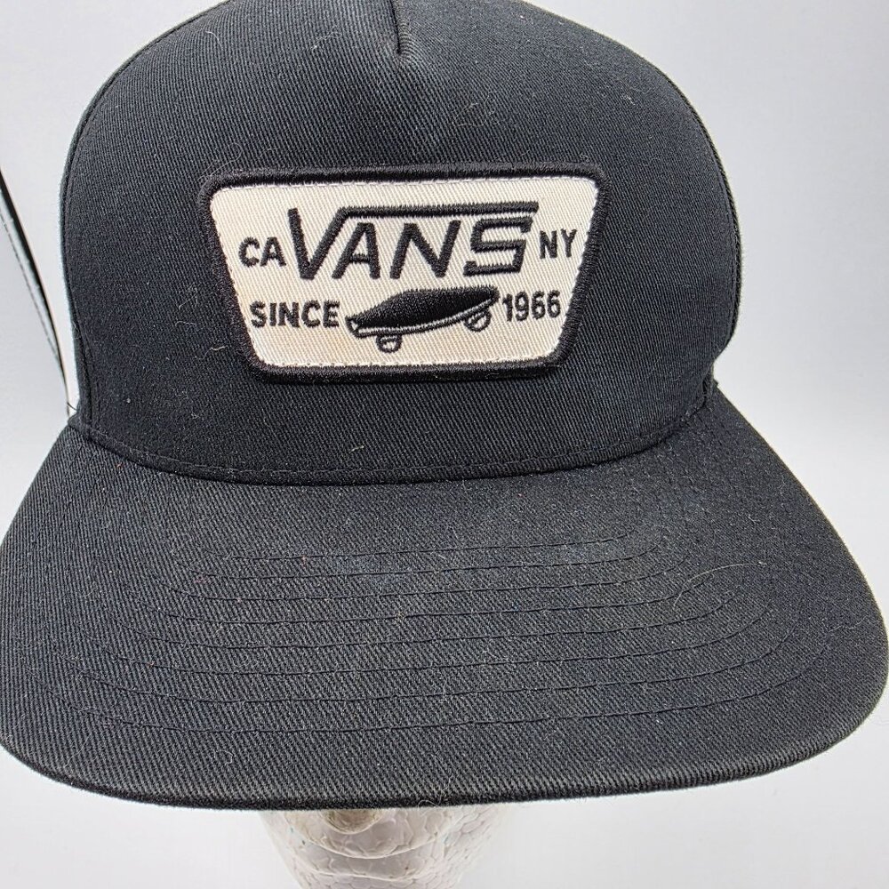 Vans Full Patch Snapback Black Hat Skateboarding … - image 5